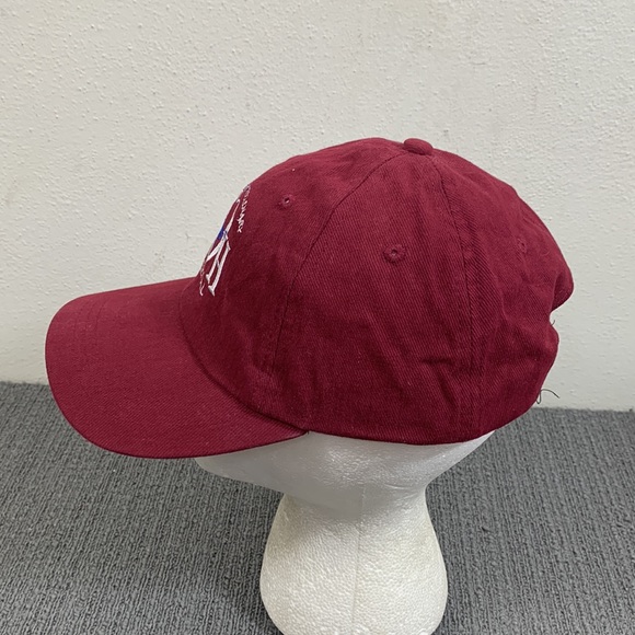 Community Veterinary Hospital Baseball Hat Unisex Burgundy Strapback Headshots - Picture 6 of 13